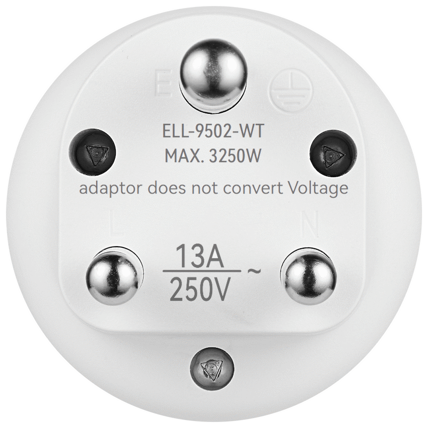 Ellies Explore Series UK to South Africa Travel Adaptor - WT - Image 4