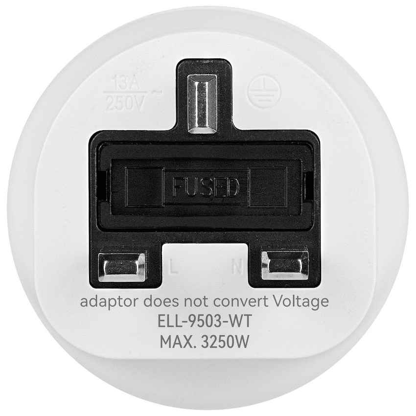 Ellies Explore Series South Africa to UK Travel Adaptor WT - Image 3