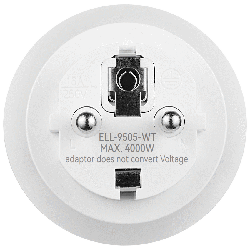Ellies Explore Series - South Africa to EU Travel Adaptor - WT - Image 3