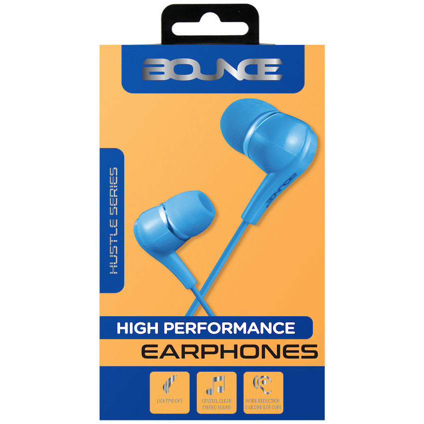 Bounce Hustle Earphones - Blue - Image 3