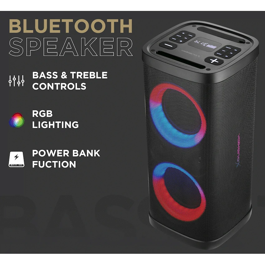 VolkanoX VXP300 Dual 6.5" Party Speaker - Black - Image 8