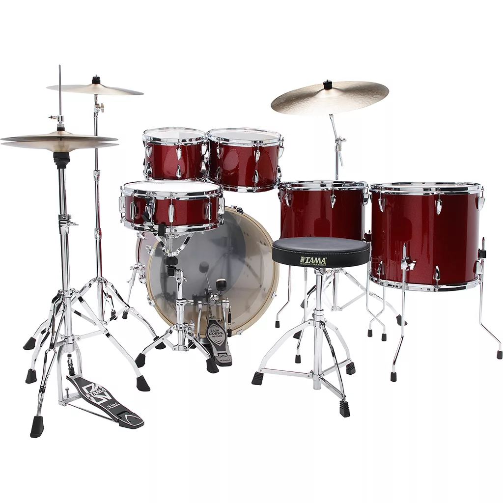 TAMA Imperialstar IP62H6W 6-Piece Drum Kit – Burnt Red Mist - Image 6