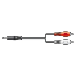 TVA SIGNAL LEAD 3.5MM STEREO MALE - 2X RCA MALE 1.2M