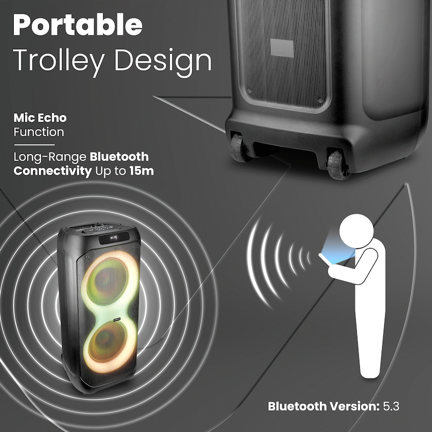 Volkano Barcelona Series Dual 12" Party Speaker - Image 3