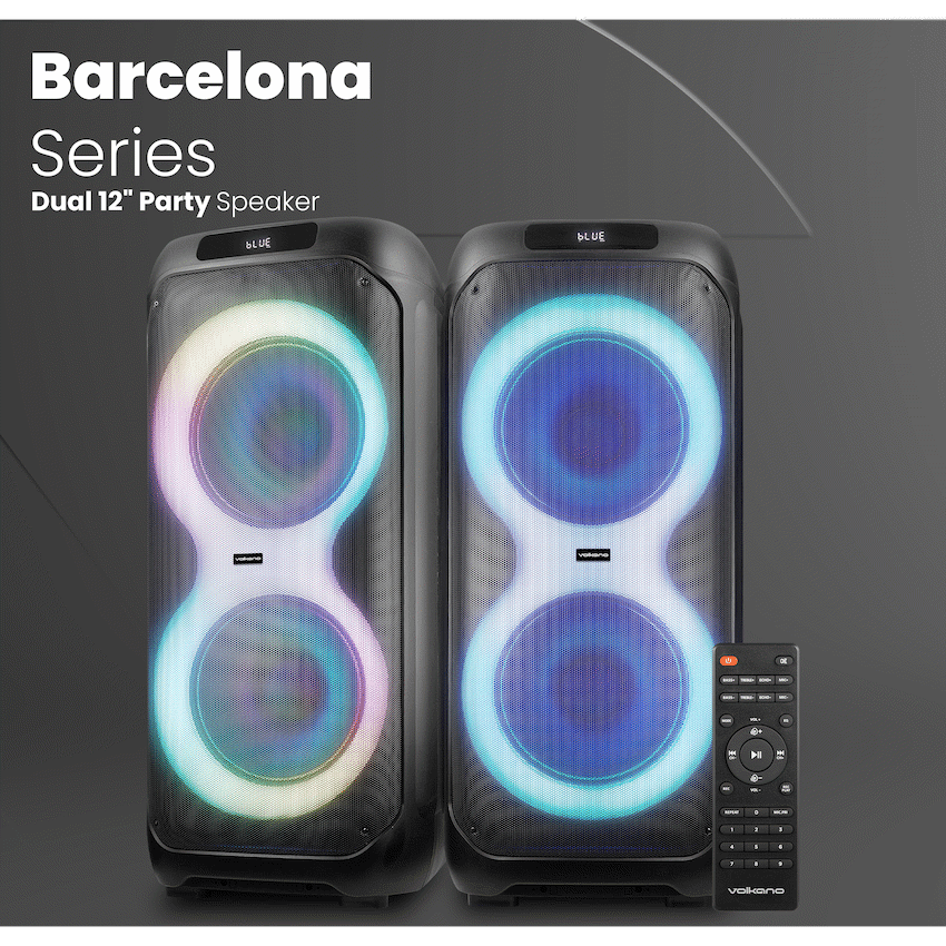 Volkano Barcelona Series Dual 12" Party Speaker - Image 6