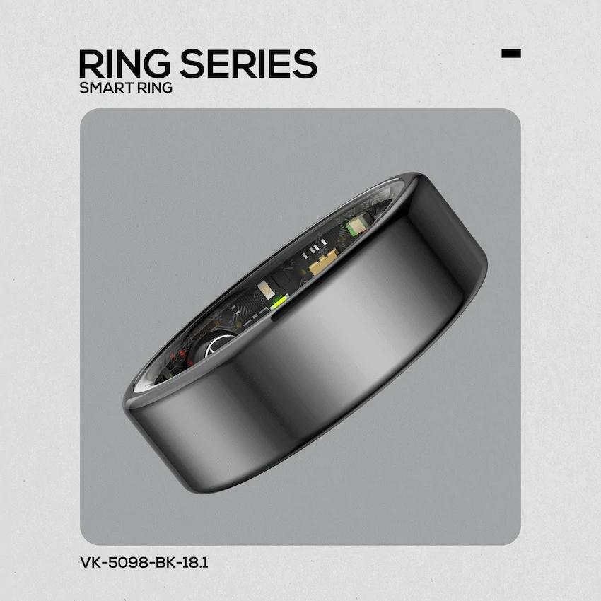 Volkano Ring Series Smart Ring - Black 18.1mm - Image 6