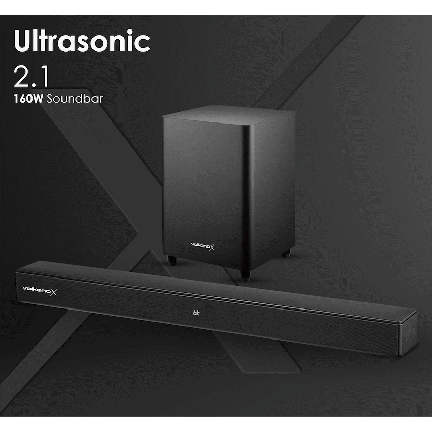 VolkanoX Ultrasonic 2.1 160W Soundbar with Wireless Subwoofer - Image 7