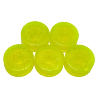 Mooer Candy Footswitch Toppers - Yellow Green 5-Pack