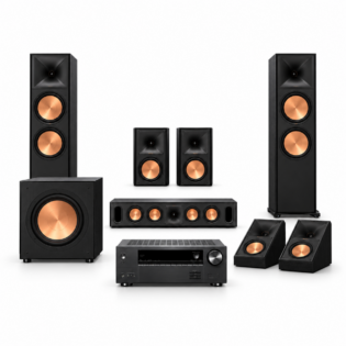 Klipsch Movie Room Atmos 5.1.2 system with Onkyo TX-NR6100