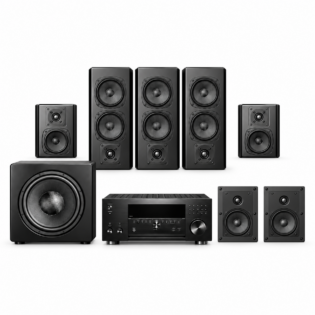 M&K Sound 950 Atmos 5.1.2 home cinema system with Onkyo TX-RZ50