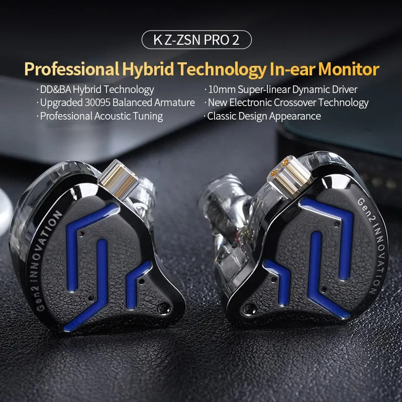 KZ ZSN Pro 2 Hybrid In-Ear Monitors - Image 2