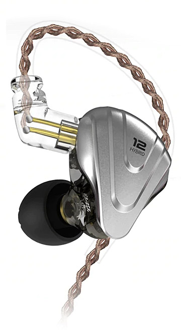 KZ ZSX Hybrid In-Ear Monitors - Black