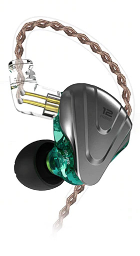 KZ ZSX Hybrid In-Ear Monitors - Black - Image 2